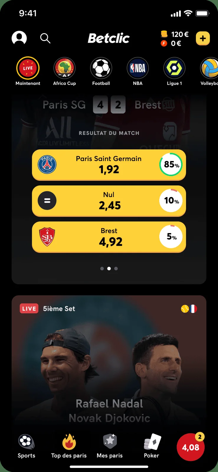 Betclic — screen 3