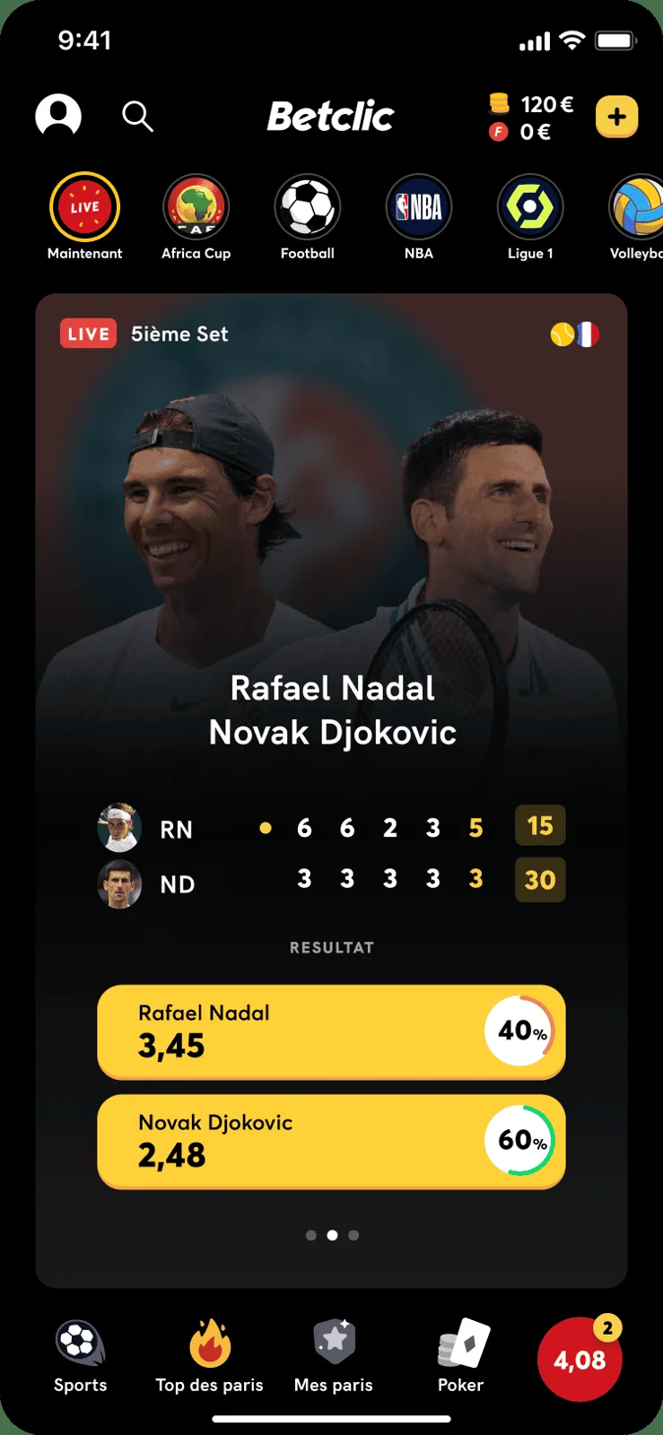 Betclic — screen 4